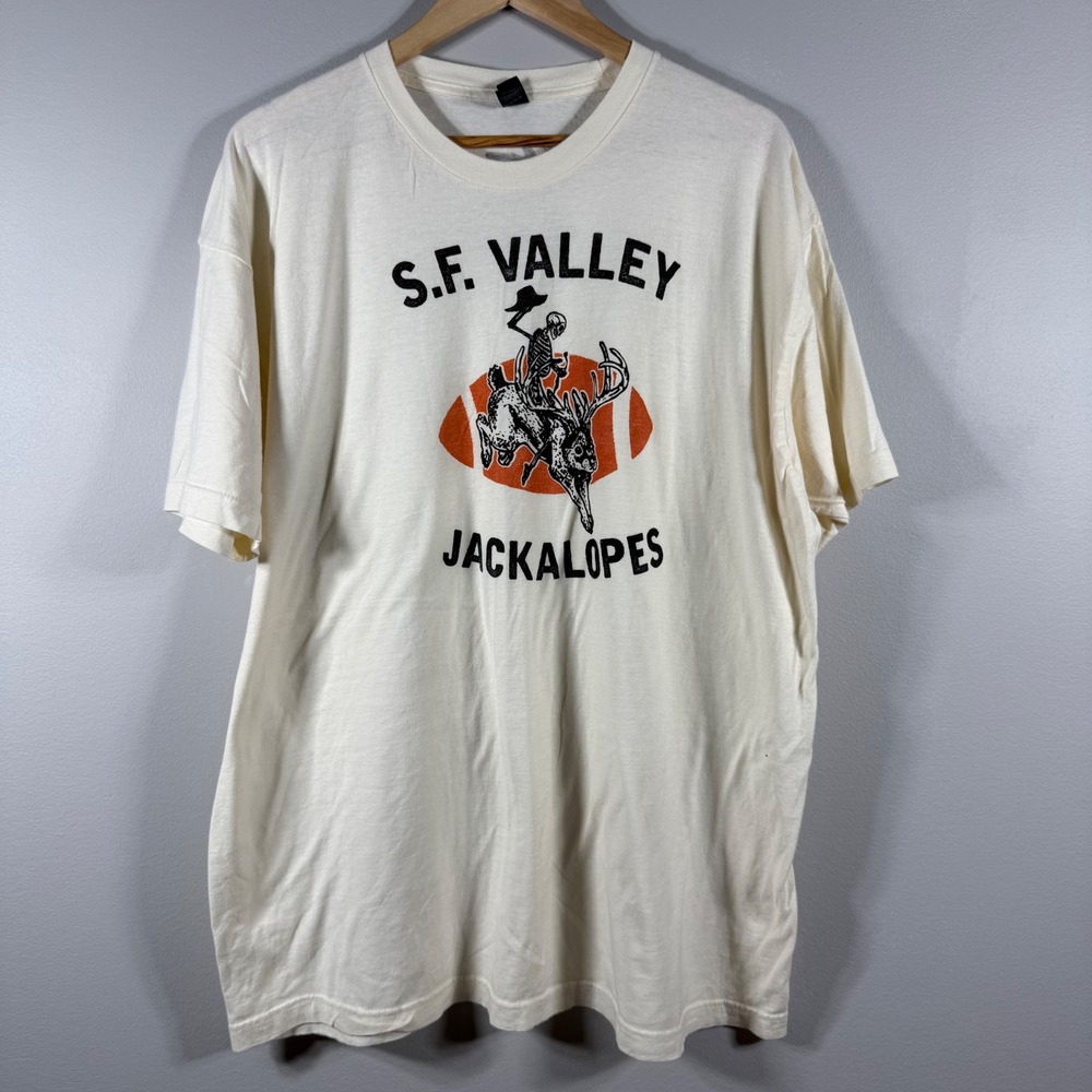 Foo Fighters S.F. Valley Jackalopes T-Shirt Cream Size XXL